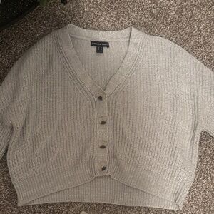 Streetwear Society Light Gray Knit Cardigan